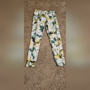 Women's small, active, colorful pants.